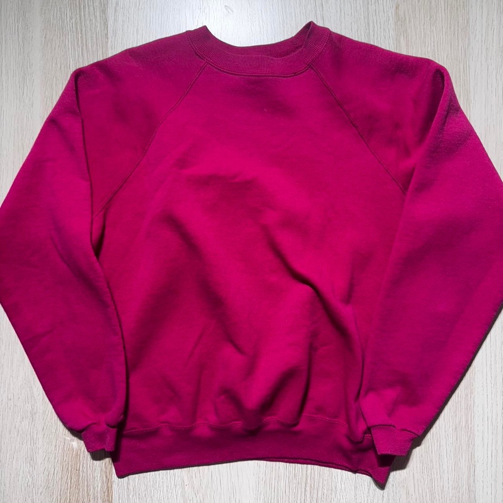 True vintage Hanes Pink vintage 80s crewneck sweatshirt clothing